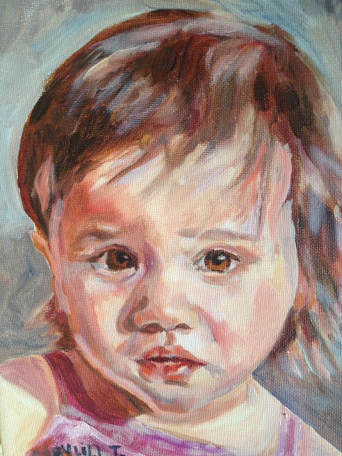 Portrait Painting - Gianna by MayLill Tomlin
