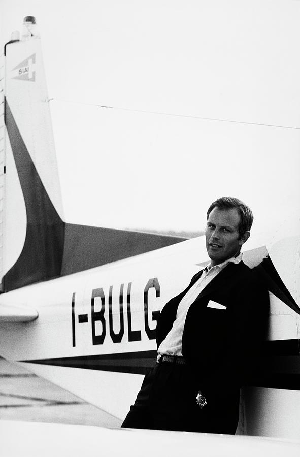 Gianni Bulgari By His Airplane Photograph by Elisabetta Catalano