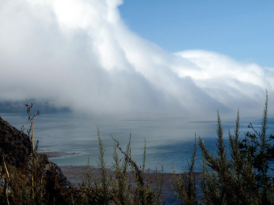 Giant Fog Bank Over Pacific Ocean in California Photograph by Jeff Lowe