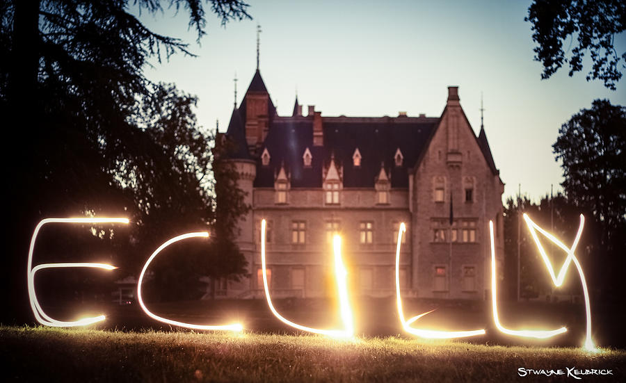 Lights Photograph - Giant light painting by Stwayne Keubrick Lights Photograph - Giant light painting by Stwayne Keubrick