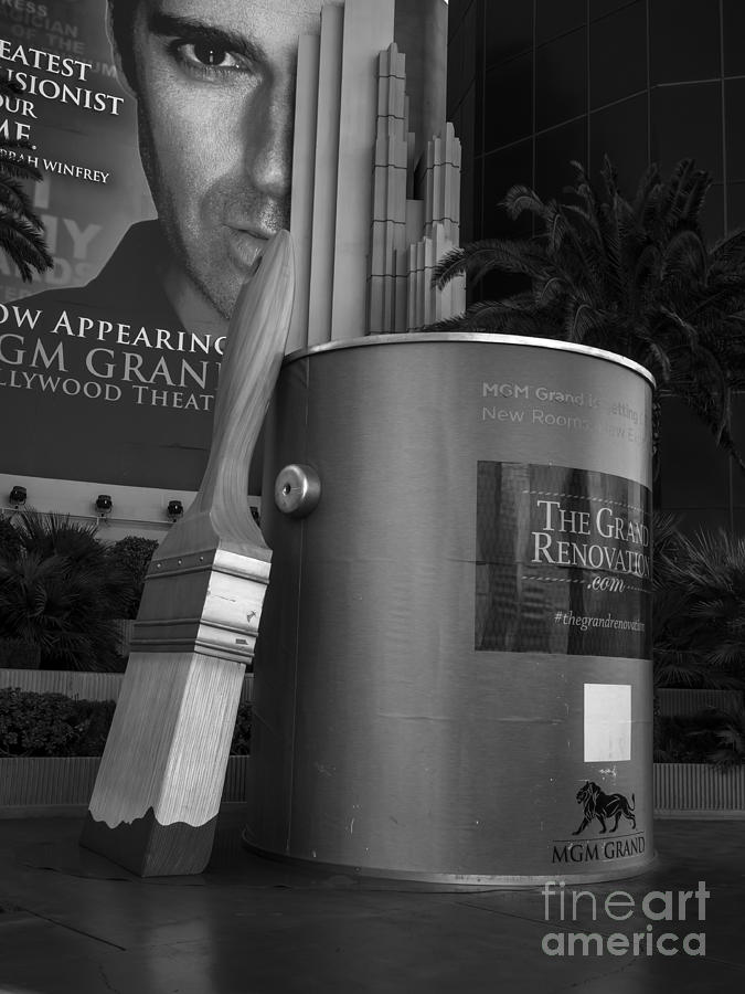 Las Vegas Photograph - Giant Paint Bucket Las Vegas 2013 by Edward Fielding