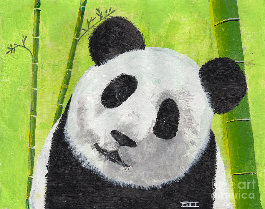 Giant Panda Painting by David Jackson