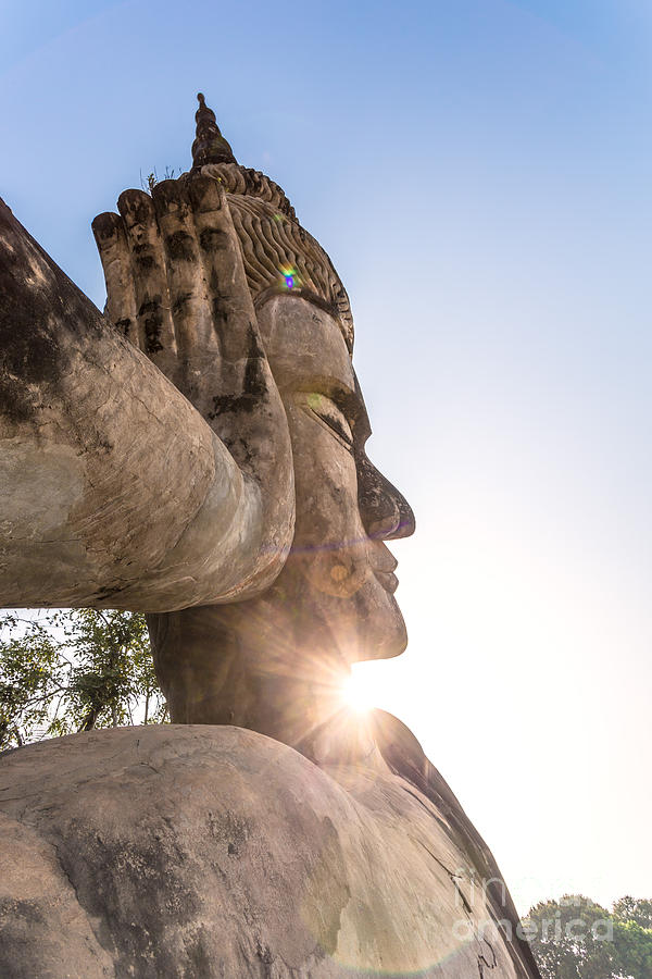 Giant reclining Buddha - Vientiane - Laos Photograph by Matteo Colombo
