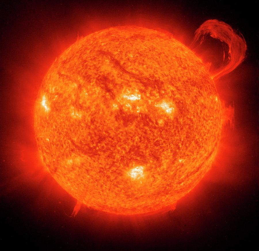 Giant Solar Prominence Photograph by Esa/nasa/soho/science Photo Library