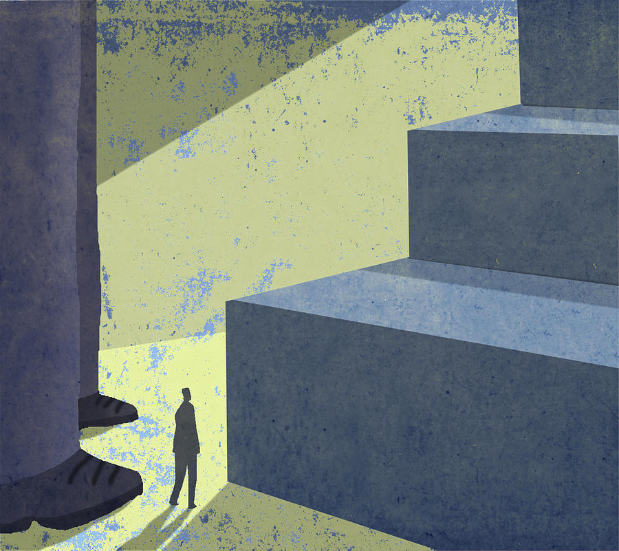 Poster Digital Art - Giant Step by Steve Dininno Poster Digital Art - Giant Step by Steve Dininno