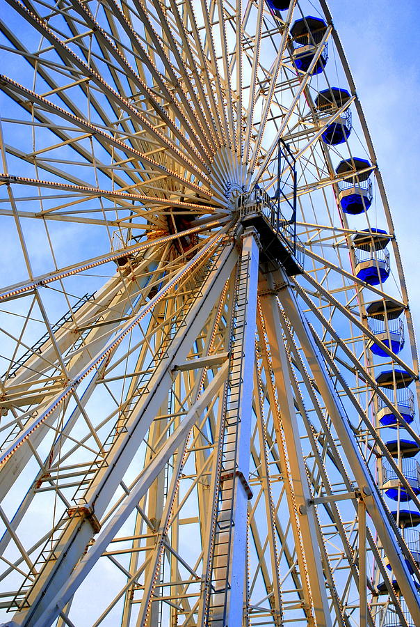 Giant Wheel in Color Photograph by Mary Beth Landis