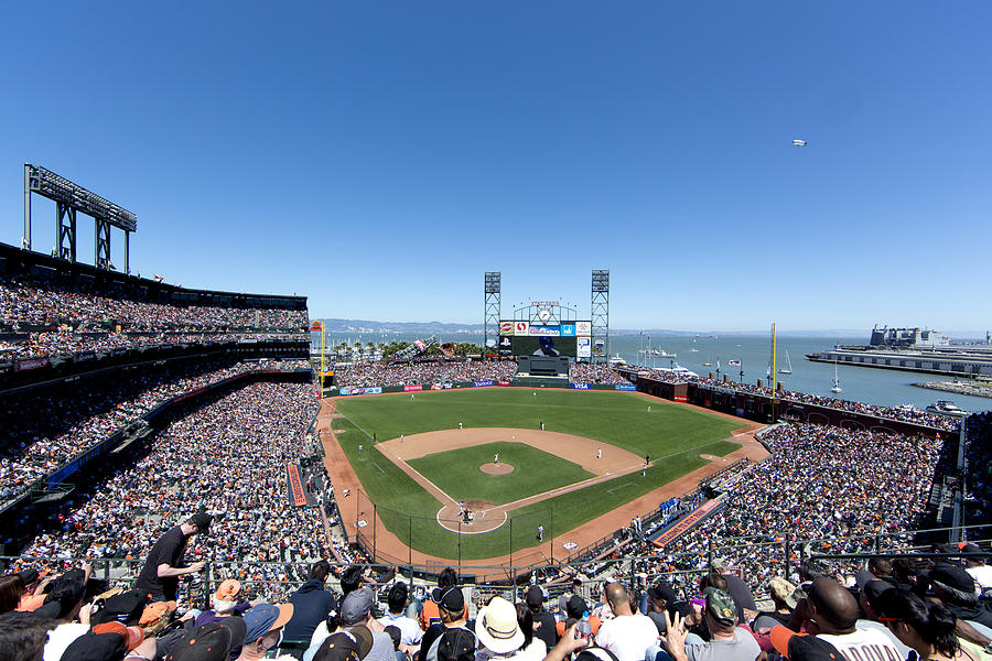Giants Baseball Game at ATT Ball Park in San Francisco Photograph by Carol M Highsmith