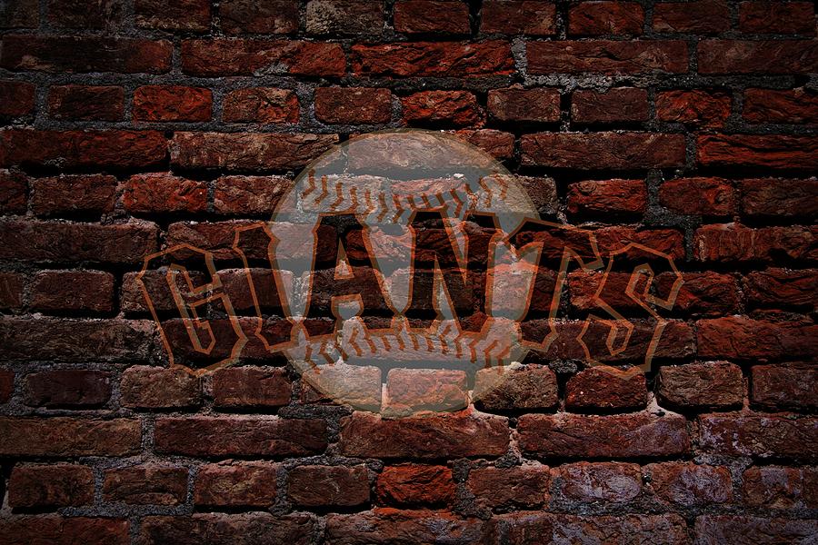 Giants Baseball Graffiti on Brick  Photograph by Movie Poster Prints
