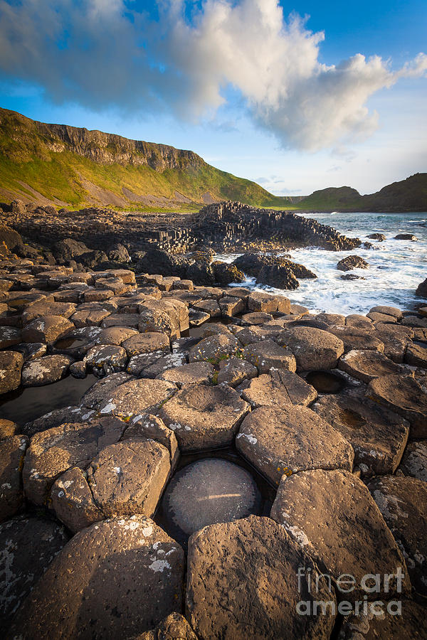 Architecture Photograph - Giants Causeway Circle of Stones by Inge Johnsson