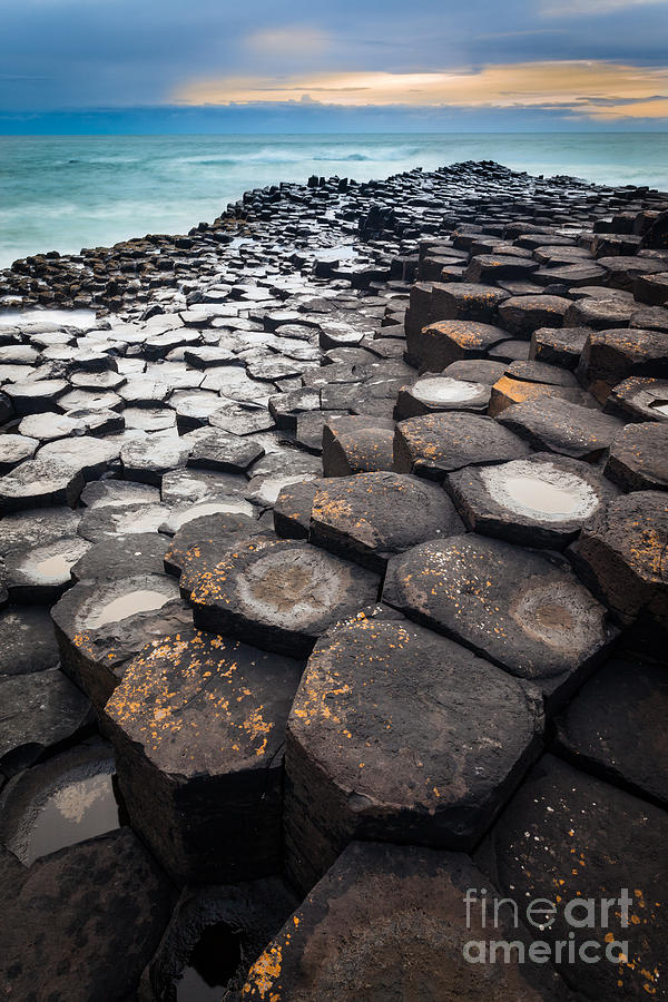Architecture Photograph - Giants Causeway Hexagons by Inge Johnsson