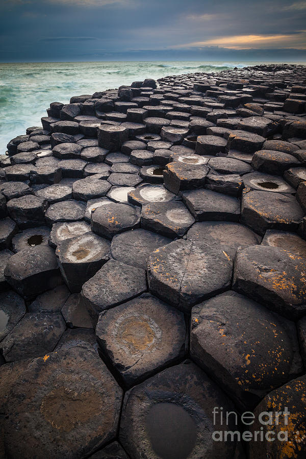 Architecture Photograph - Giants Causeway Pillars by Inge Johnsson