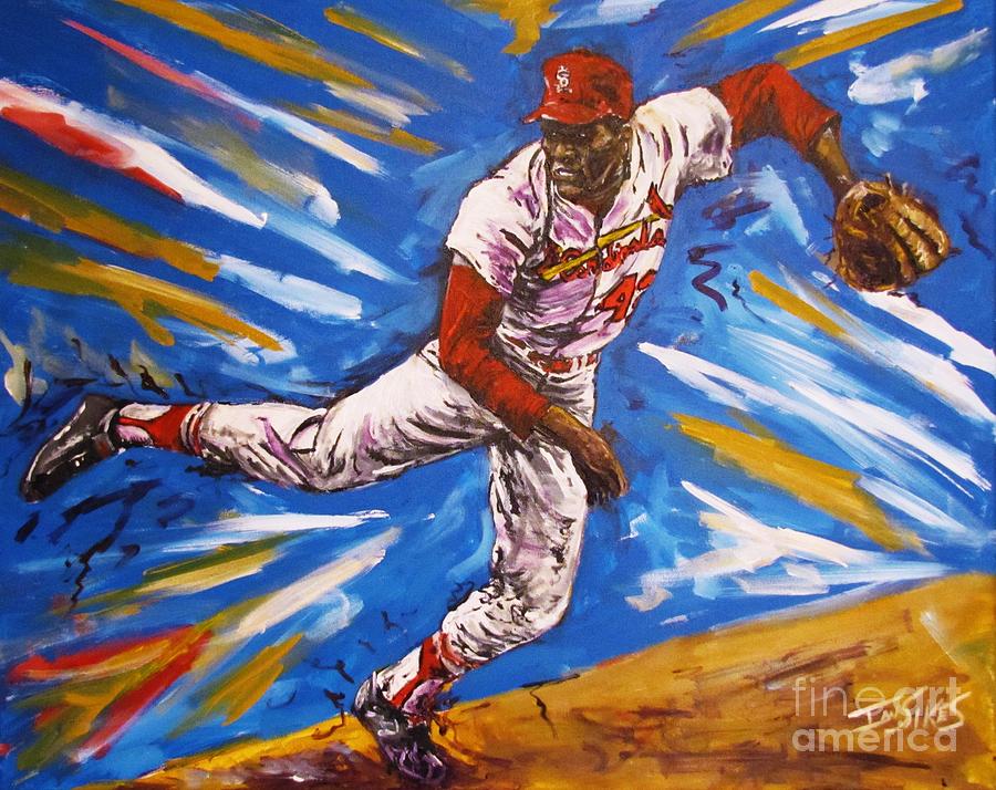 Baseball Painting - Gibson by Red Rhino Illustrations