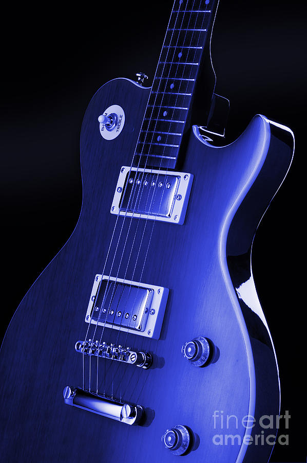 Music Digital Art - Gibson Les Paul Guitar by MGL Meiklejohn Graphics Licensing