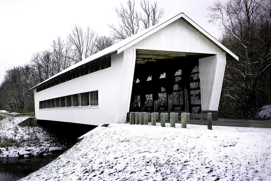 Giddings Road Covered Bridge Photograph by Robert Gardner - Pixels