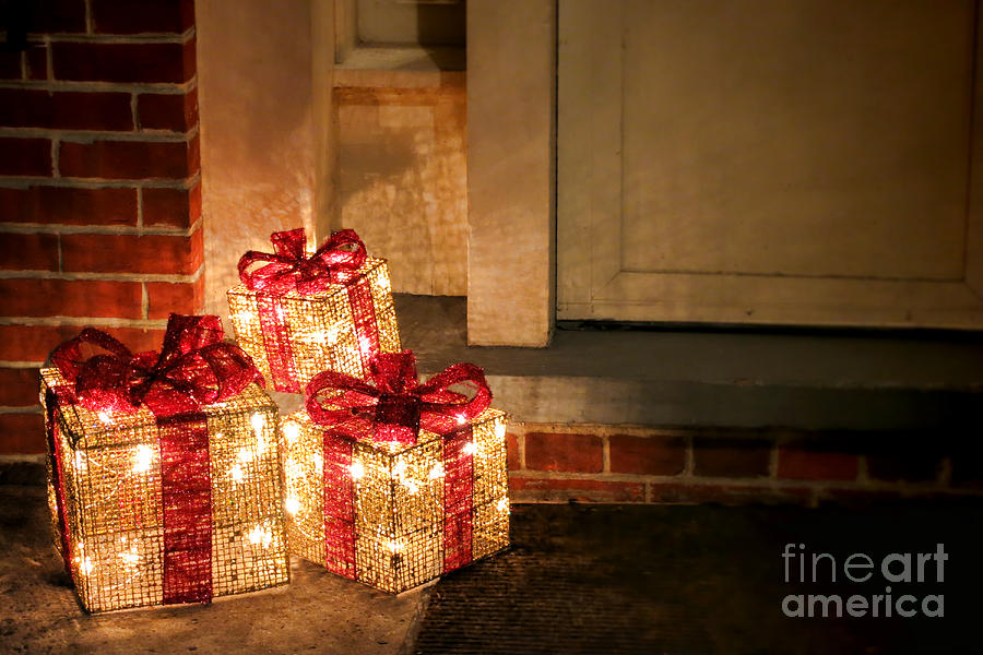 Christmas Photograph - Gift of Lights by Olivier Le Queinec