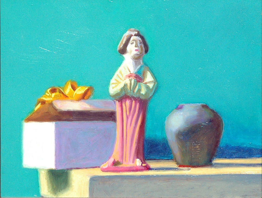 Gifts Chinese Doll and Vase Painting by David Dozier