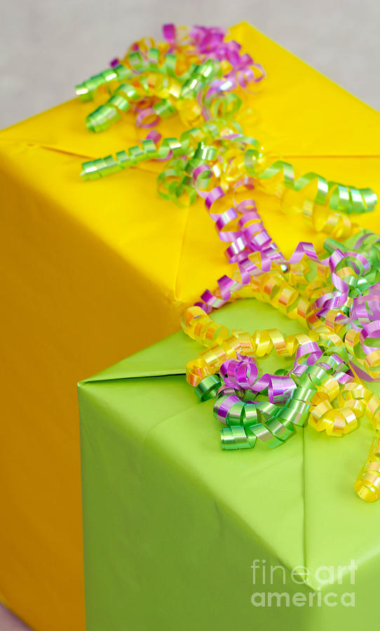 Birthday Photograph - Gifts with Ribbon by Amy Cicconi