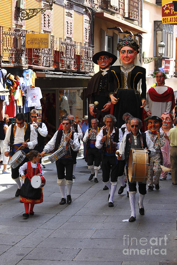 Gigantes and Musicians at Segovia Week Festival Photograph by James Brunker