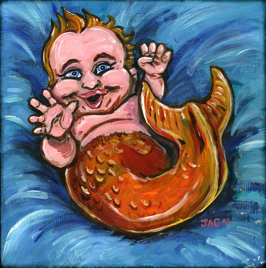 Giggly Goldie Painting by John Ashton Golden
