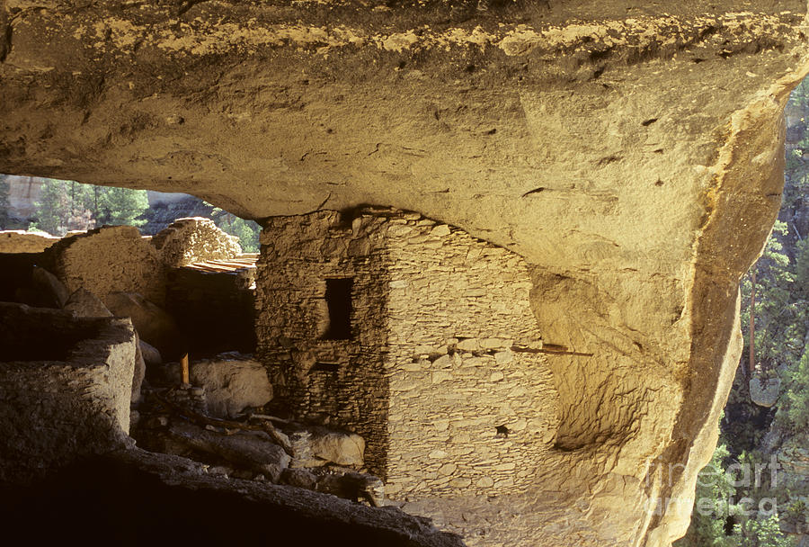 Architecture Photograph - Gila Cliff Dwelling New Mexico by Bob Christopher