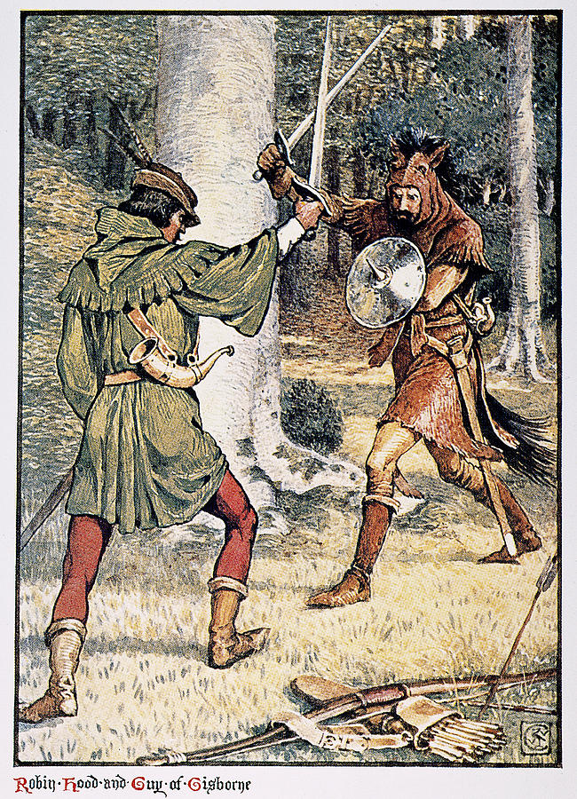 Gilbert Robin Hood Drawing by Granger