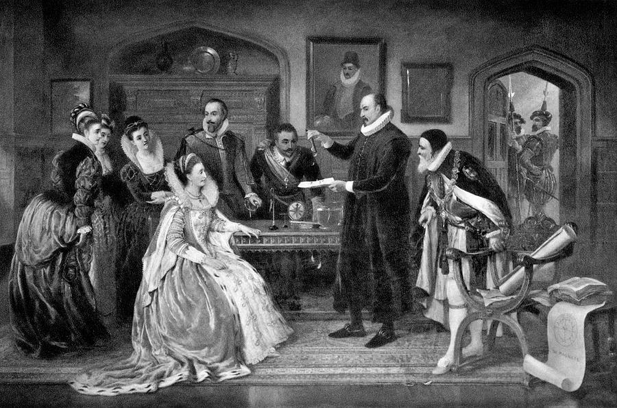 Queen Photograph - Gilbert Shows Electricity To Elizabeth I by Science Photo Library