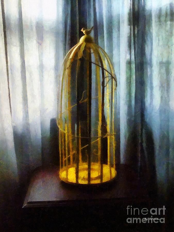 Gilded Cage Painting by RC DeWinter