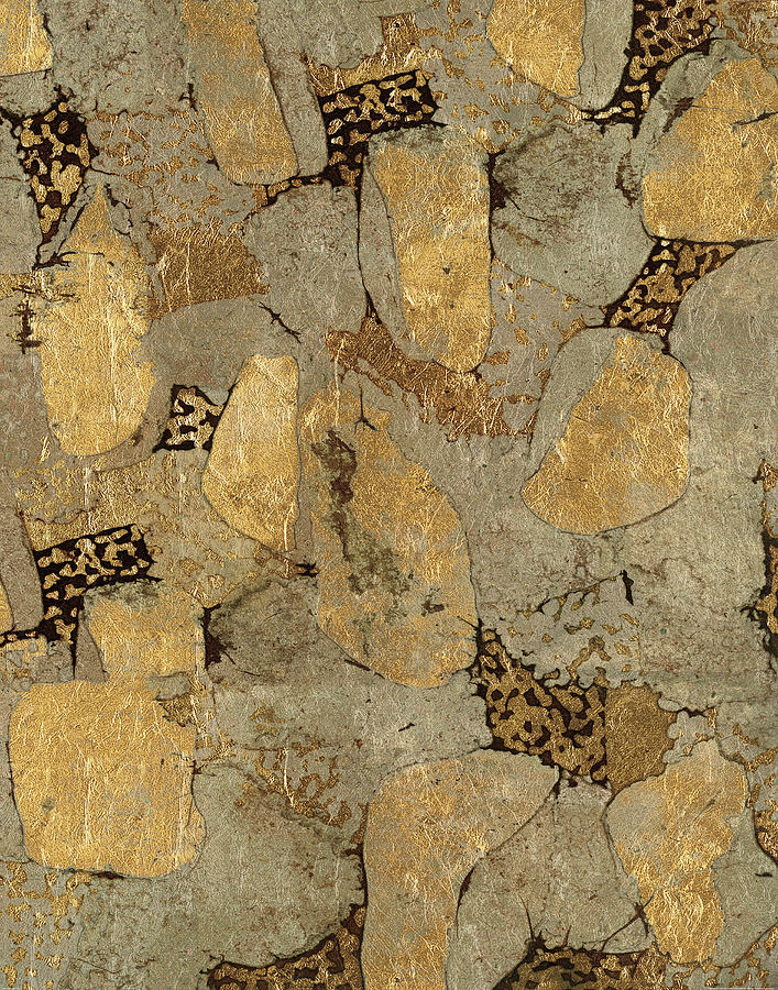 Gilded Stone Gold II Painting by Wild Apple Portfolio Gilded Stone Gold II Painting by Wild Apple Portfolio