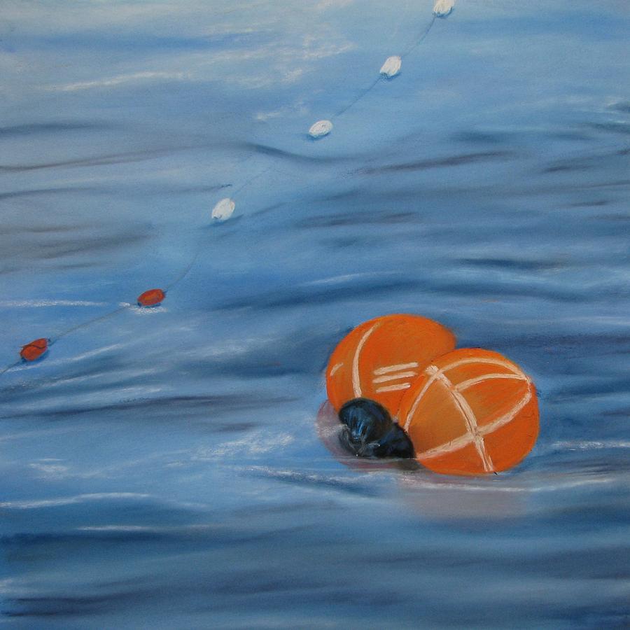 Gill Net Floats Painting by Pamela Heward