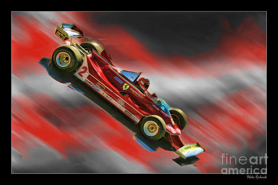 Gilles Villeneuves Ferrari Photograph by Blake Richards