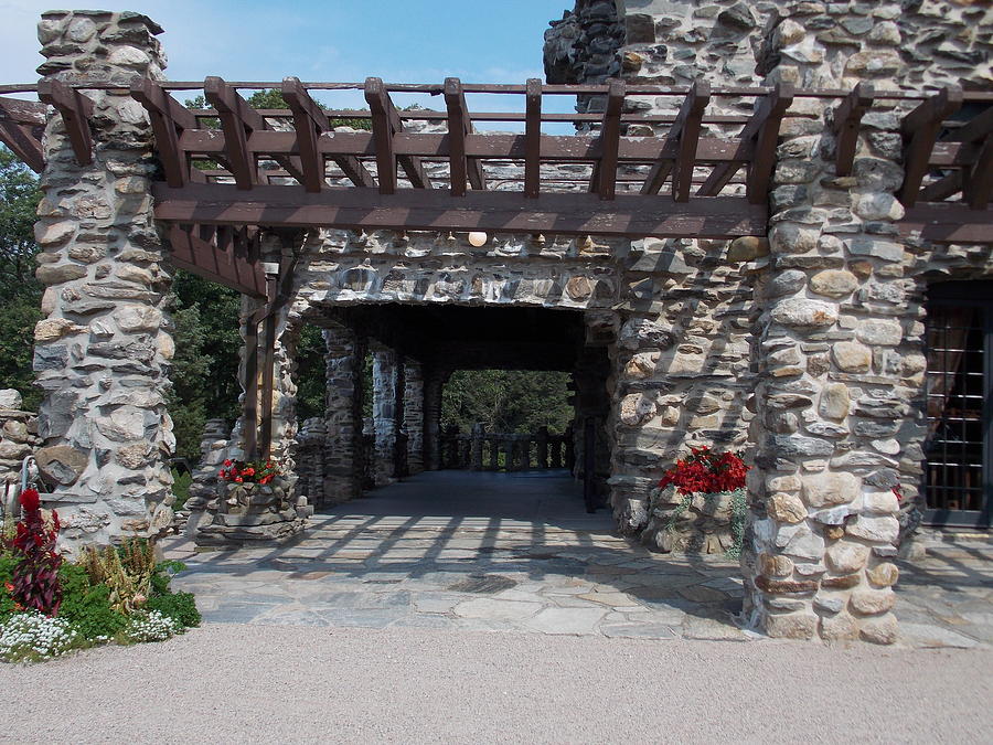 Gillette Castle patio Photograph by Catherine Gagne - Fine Art America