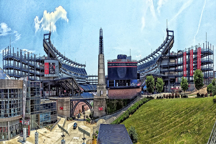 Gillette Stadium  Home of the New England Patriots Photograph by Constantine Gregory