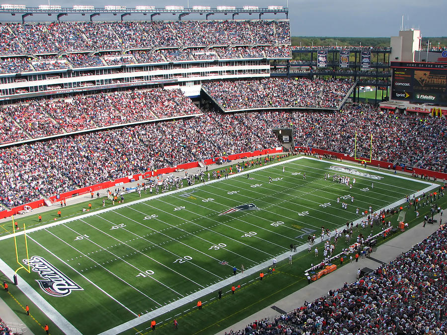 New England Patriots Photograph - Gillette Stadium by Georgia Clare