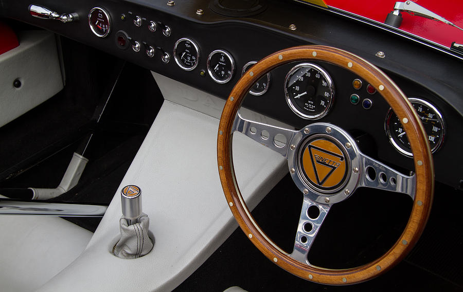 Ginetta Steering Wheel and Dash Photograph by Roger Mullenhour - Pixels ...