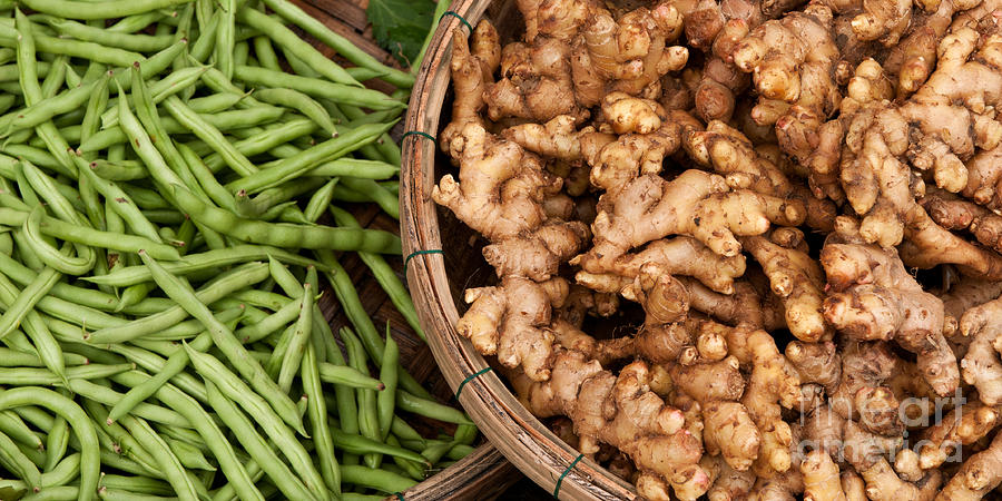 Ginger And Green Beans Photograph by Rick Piper Photography