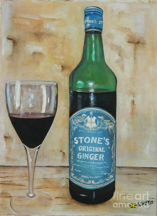 Ginger Wine Painting by Kenneth Harris
