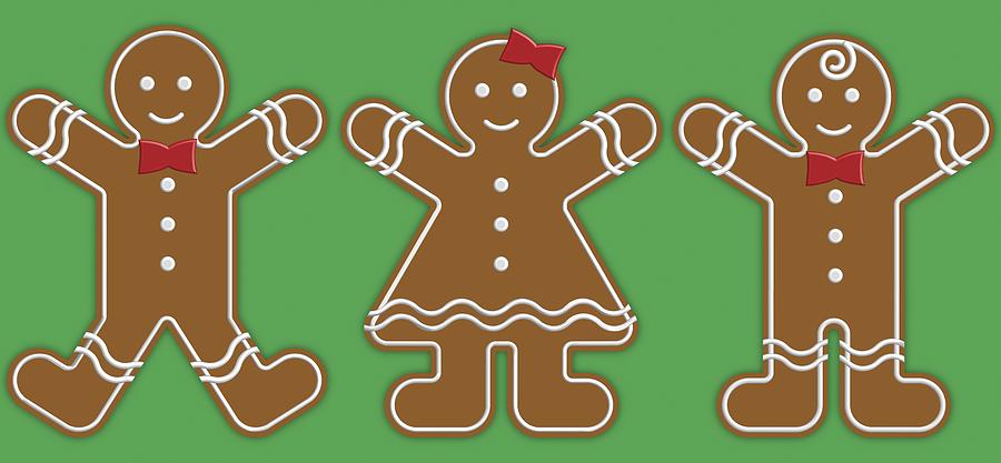 Candy Photograph - Gingerbread People by Colette Scharf