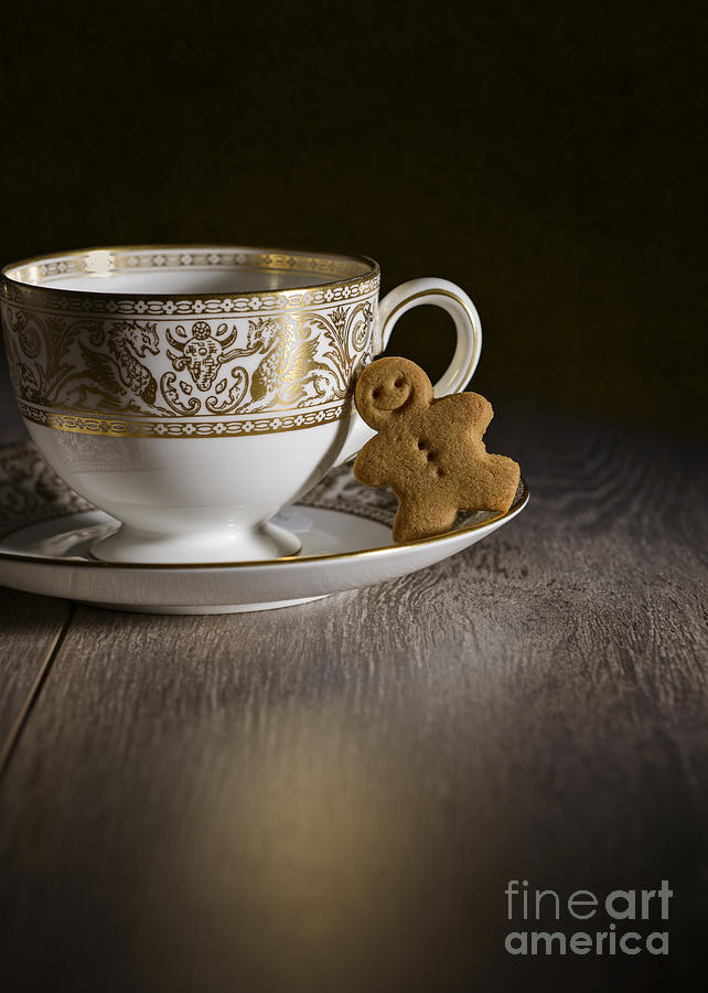 Vintage Photograph - Gingerbread With Teacup by Amanda Elwell