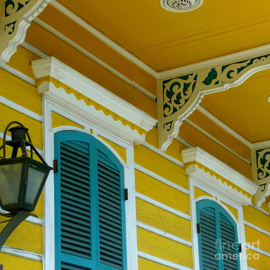 Gingerbread with Yellow and Turquoise Photograph by Valerie Reeves
