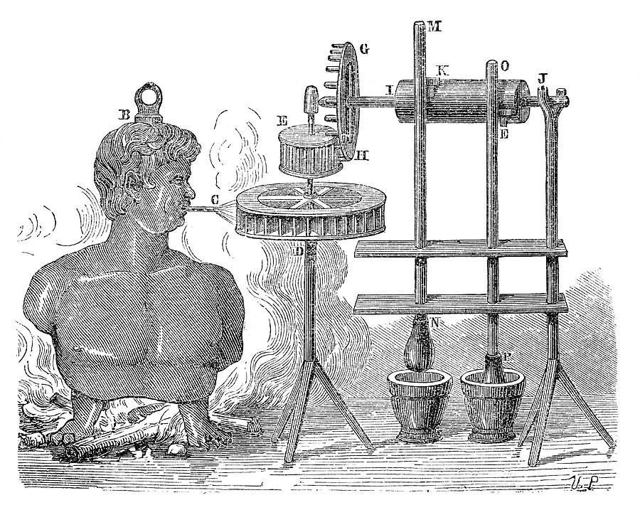 Giovanni Brancas Steam Machine Photograph by Science Photo Library