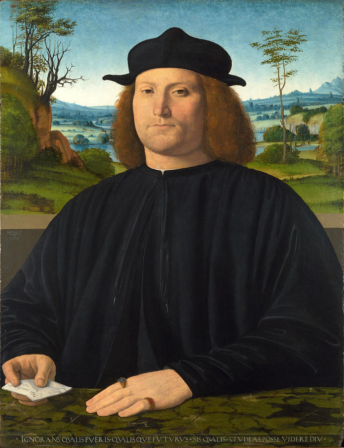 Giovanni Cristoforo Longoni Painting by Andrea Solario
