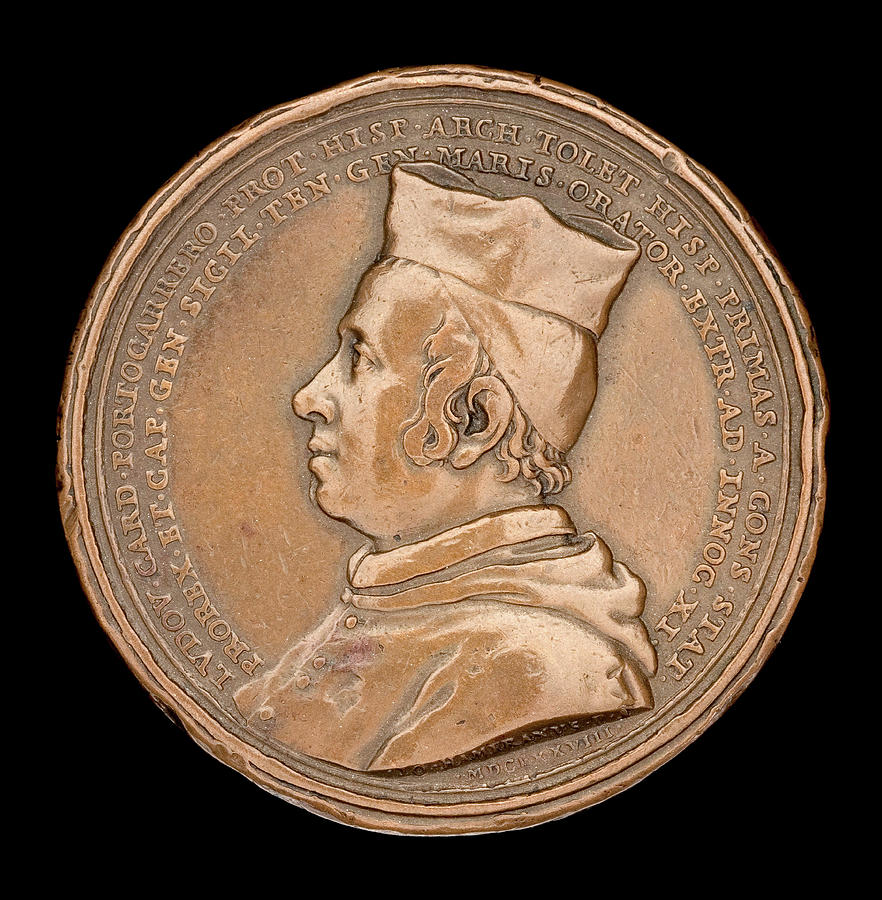 Cardinal Drawing - Giovanni Hamerani, Luis Manuel Fernandez De Portocarrero by Litz Collection