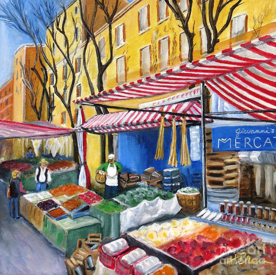 Giovannis Market Painting by Holly Bartlett Brannan