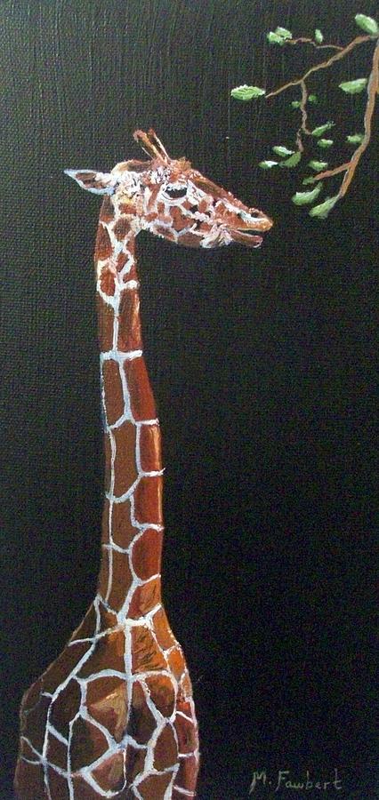 Giraffe Painting by Asa Jones