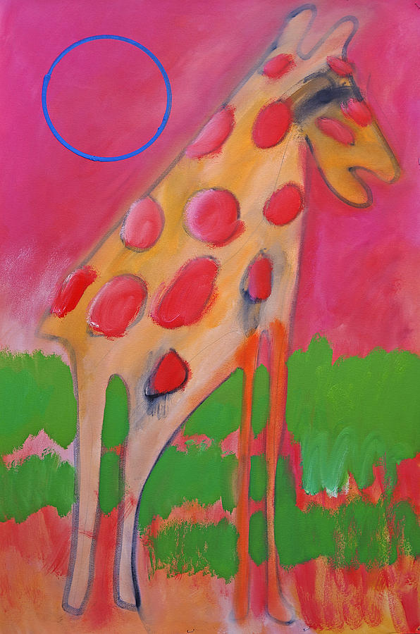 Angry Giraffe Painting