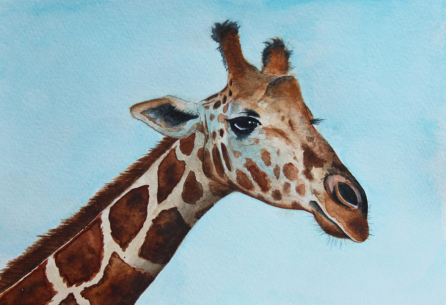 Giraffe Painting - Giraffe by James Zeger