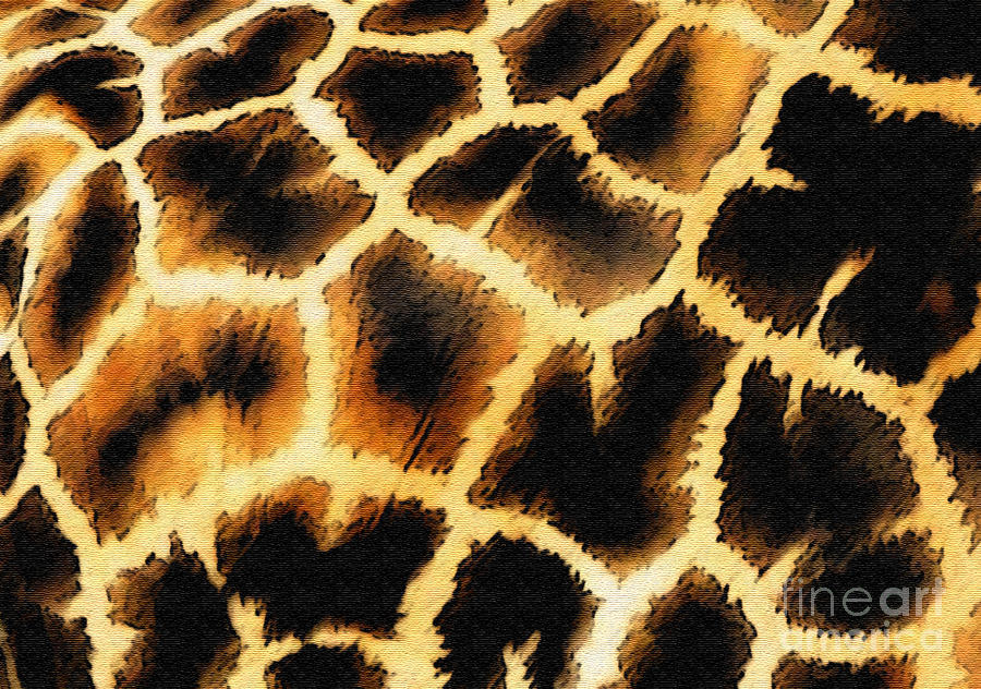 Abstract Photograph - Giraffe. Photo With Texture by Ausra Huntington nee Paulauskaite