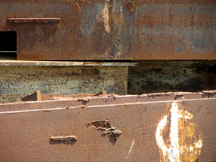 Rust Photograph - Girder Rust 6 by Anita Burgermeister