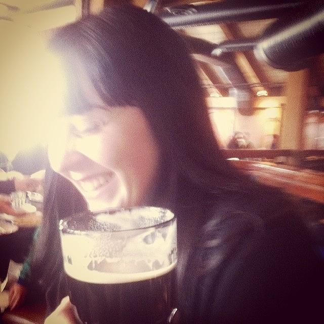 Giggles Photograph - Girl At The Brewhouse 🍻 #giggles by Kathleen Hood
