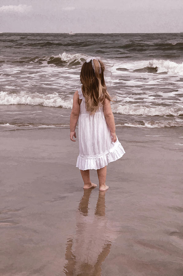 Beach Photograph - Girl By The Sea by Tazz Anderson